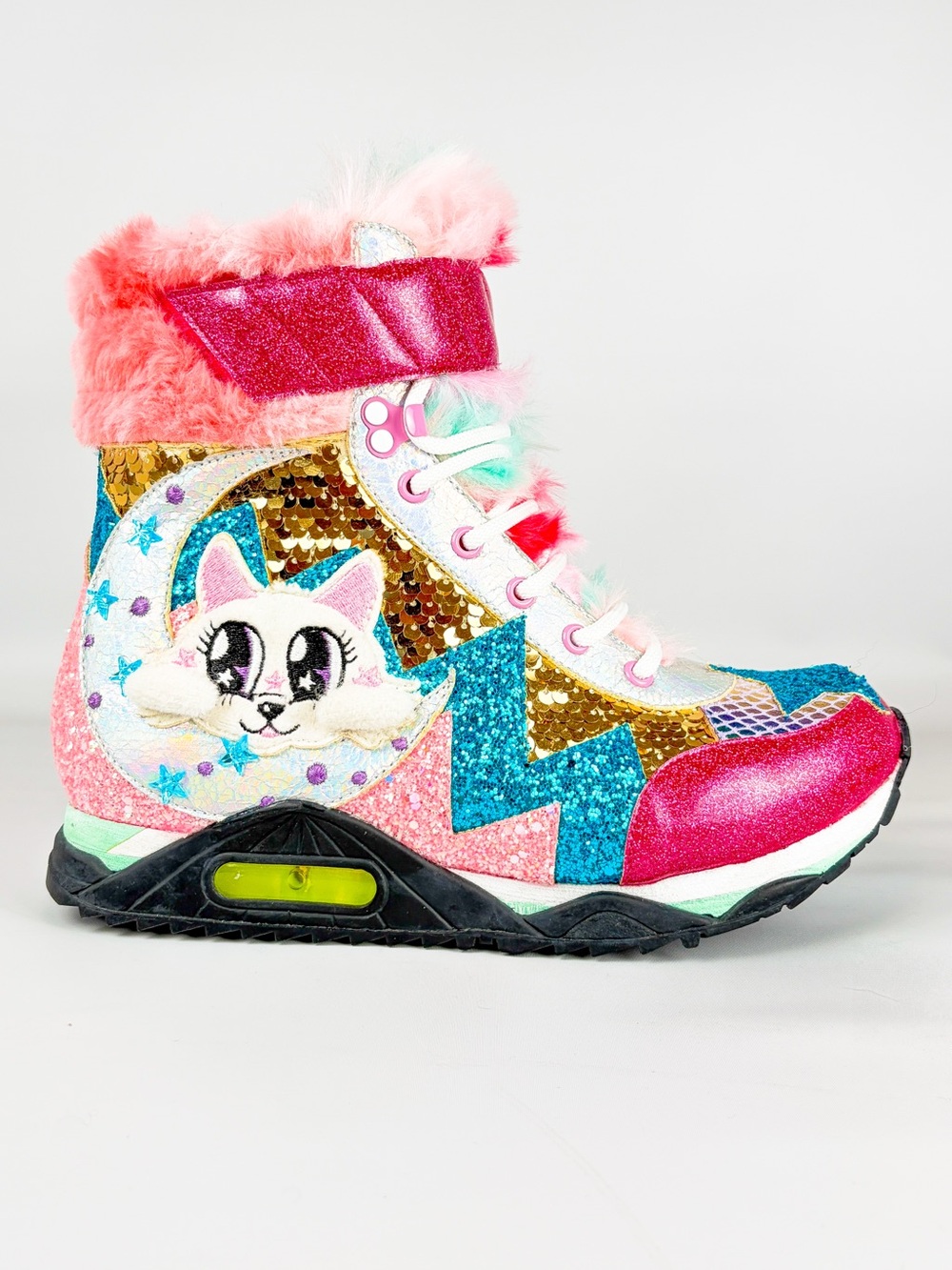 Irregular Choice Moonbeam Light Up Cat Sneakers Boots | NIB | EU 38